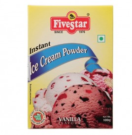 Five Star Instant Ice Cream Powder, Vanilla Flavour  Box  100 grams